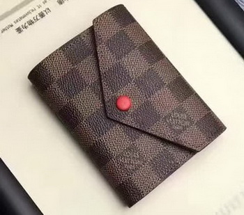 Louis Vuitton Damier Ebene Canvas VICTORINE WALLET N41659