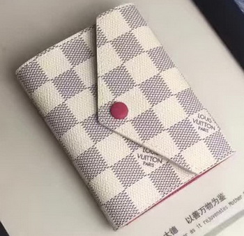 Louis Vuitton Damier Azur Canvas VICTORINE WALLET N58114 Red