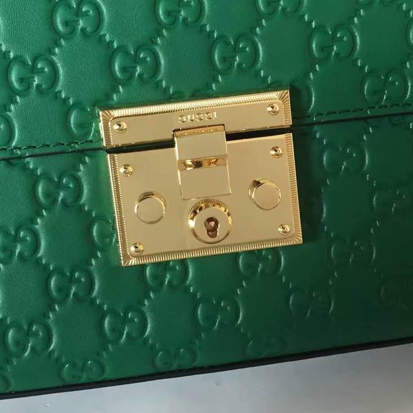 Gucci Padlock Series Gucci Signature Shoulder Bag 409486 Green