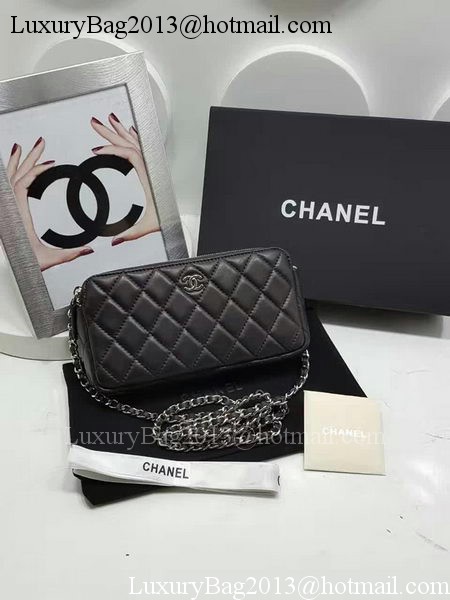 Chanel mini Shoulder Bag Sheepskin Leather A7020 Black