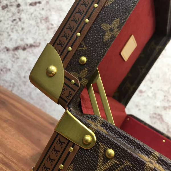 Louis Vuitton Monogram Canvas Treasure Box 40666 Marroon