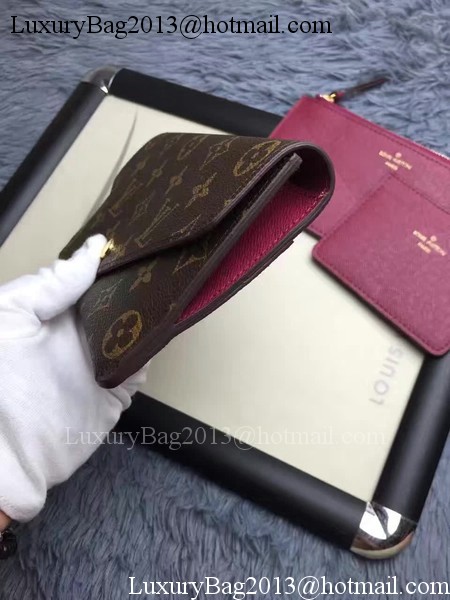 Louis Vuitton Monogram Canvas JEANNE WALLET M62155 Red