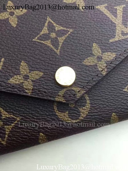 Louis Vuitton Monogram Canvas JEANNE WALLET M62155 Red