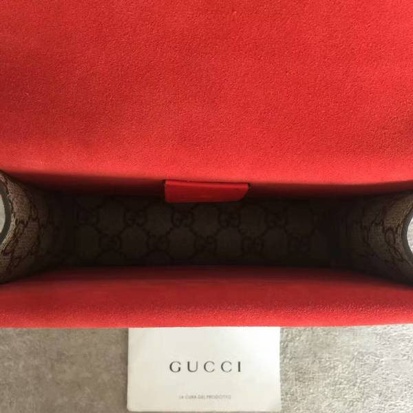 Gucci Mini Dionysus GG Canvas Shoulder Bag 421970 Red