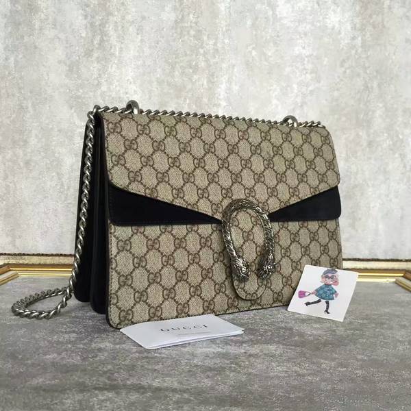 Gucci Dionysus GG Canvas Shoulder Bag 403348 Black