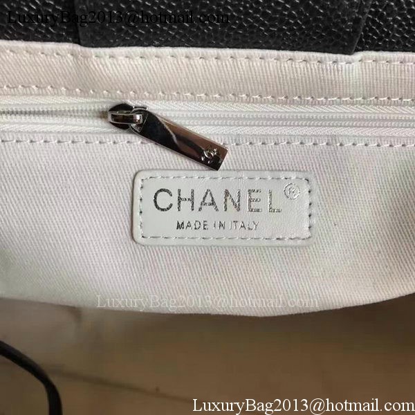 Chanel Tote Shopping Bag Original Leather A68046 Black