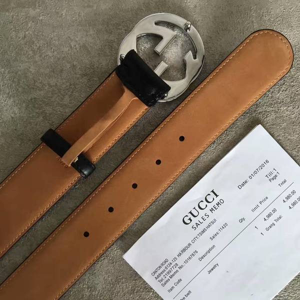 Gucci Original Calf Leather 3.5CM Belt 68884D