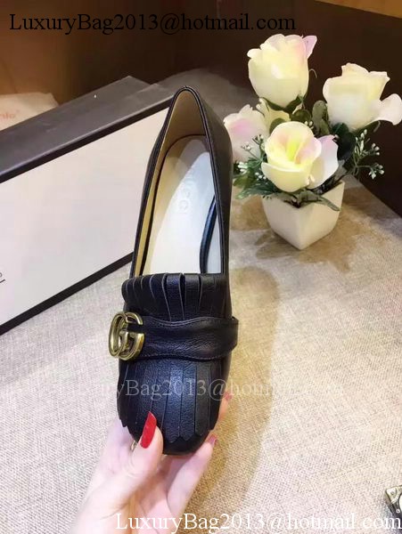 Gucci Casual Shoes Leather GG1127 Black