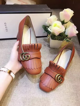 Gucci Casual Shoes Leather GG1127 Brown