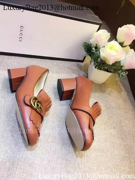 Gucci Casual Shoes Leather GG1127 Brown