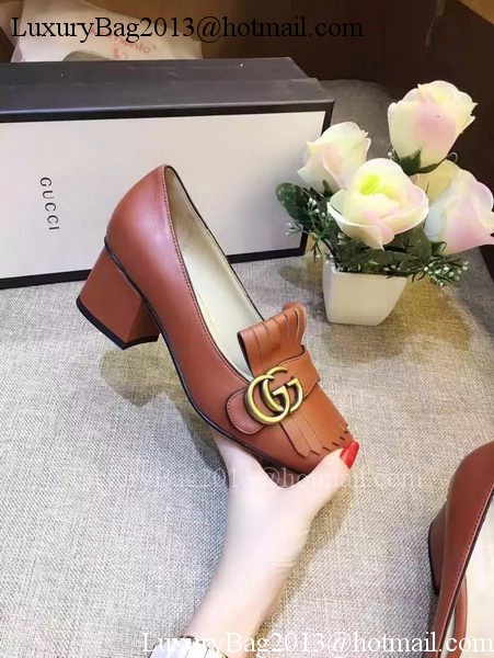 Gucci Casual Shoes Leather GG1127 Brown