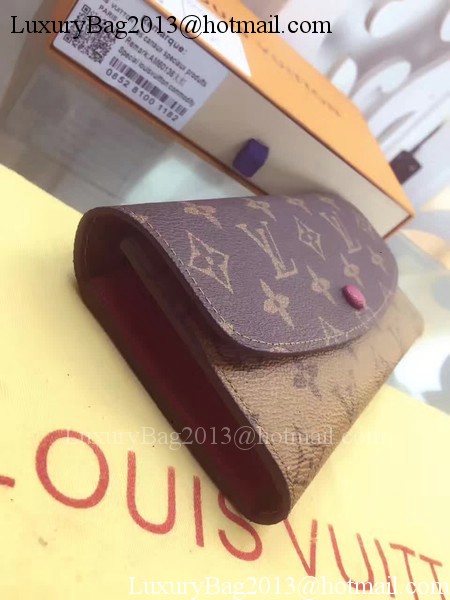 Louis Vuitton Monogram Canvas Emilie Wallet M60136 Rose