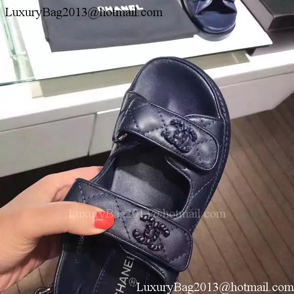 Chanel Sandal Leather CH2090 Royal