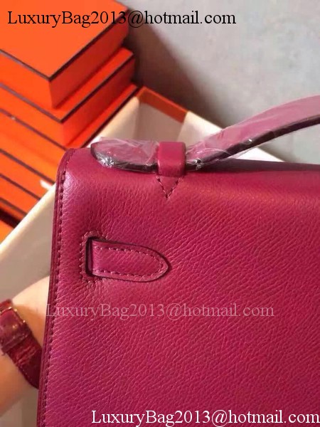 Hermes Kelly 22cm Tote Bag Original Leather KL22 Rose