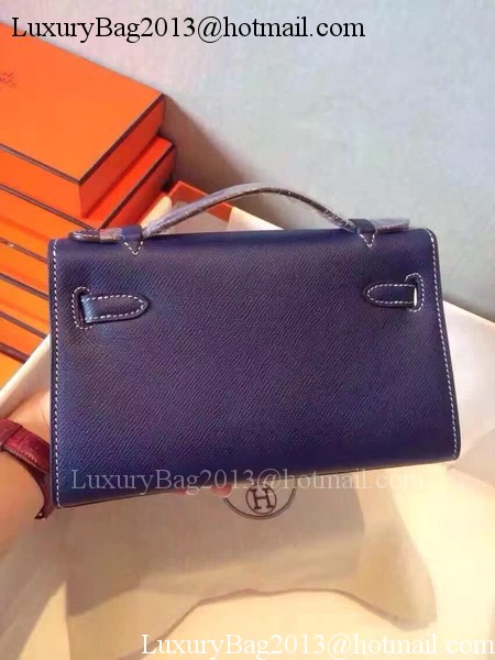 Hermes Kelly 22cm Tote Bag Original Leather KL22 Royal