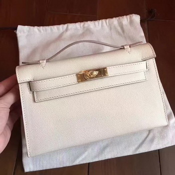 Hermes Kelly 22cm Tote Bag Original Leather KL22 White