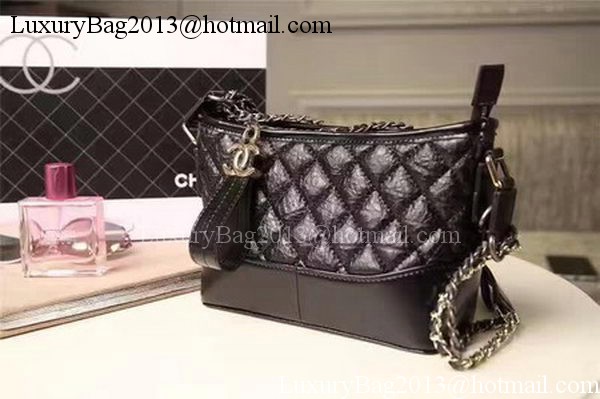 Chanel Small Shoulder Bag Sheepskin Leather A93825 Black