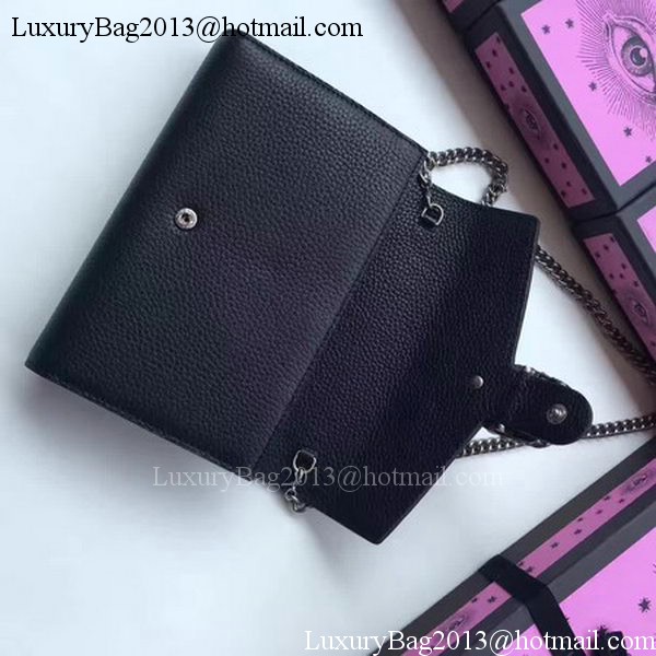 Gucci Dionysus Leather mini Chain Bag 401231 Black