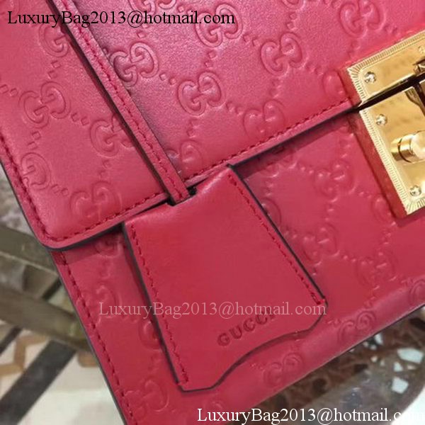 Gucci Padlock Series Gucci Signature Shoulder Bag 409486 Red