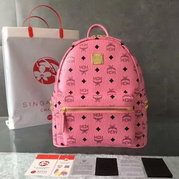 MCM Medium Top Studs Backpack MCM0039 Pink