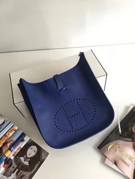 Hermes Evelyne 30cm Messenger Bag E3301 Blue