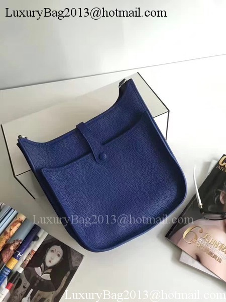 Hermes Evelyne 30cm Messenger Bag E3301 Blue