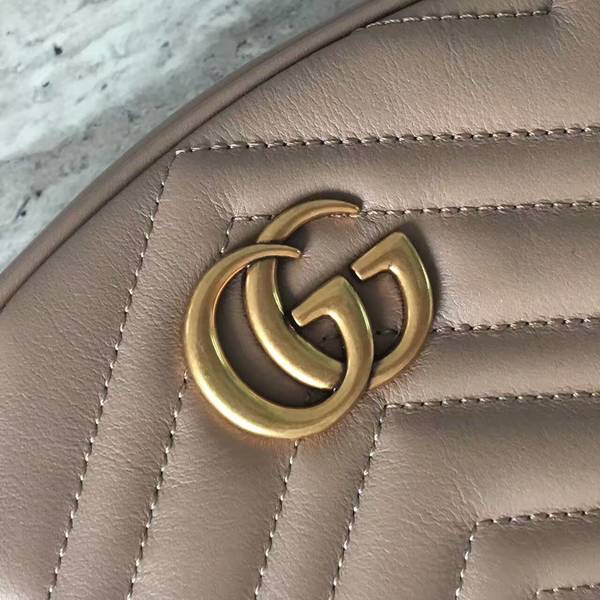 Gucci GG Marmont Quilted Leather Bag 476434 Camel