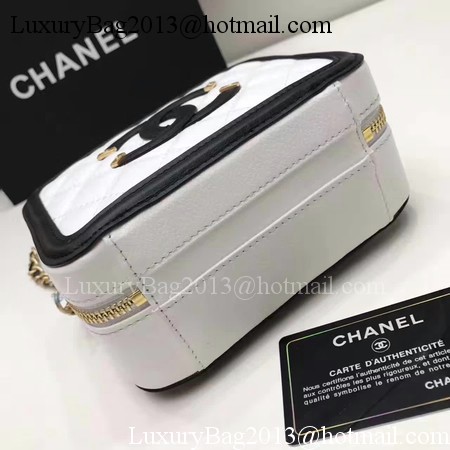 Chanel Cosmetic Bag Original Cannage Pattern A93341 White