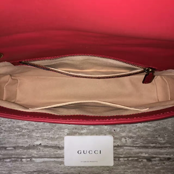 Gucci GG Marmont Velvet Shoulder Bag 443496A Red