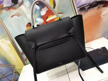 Celine Belt Bag Original Litchi Leather C3349 Black