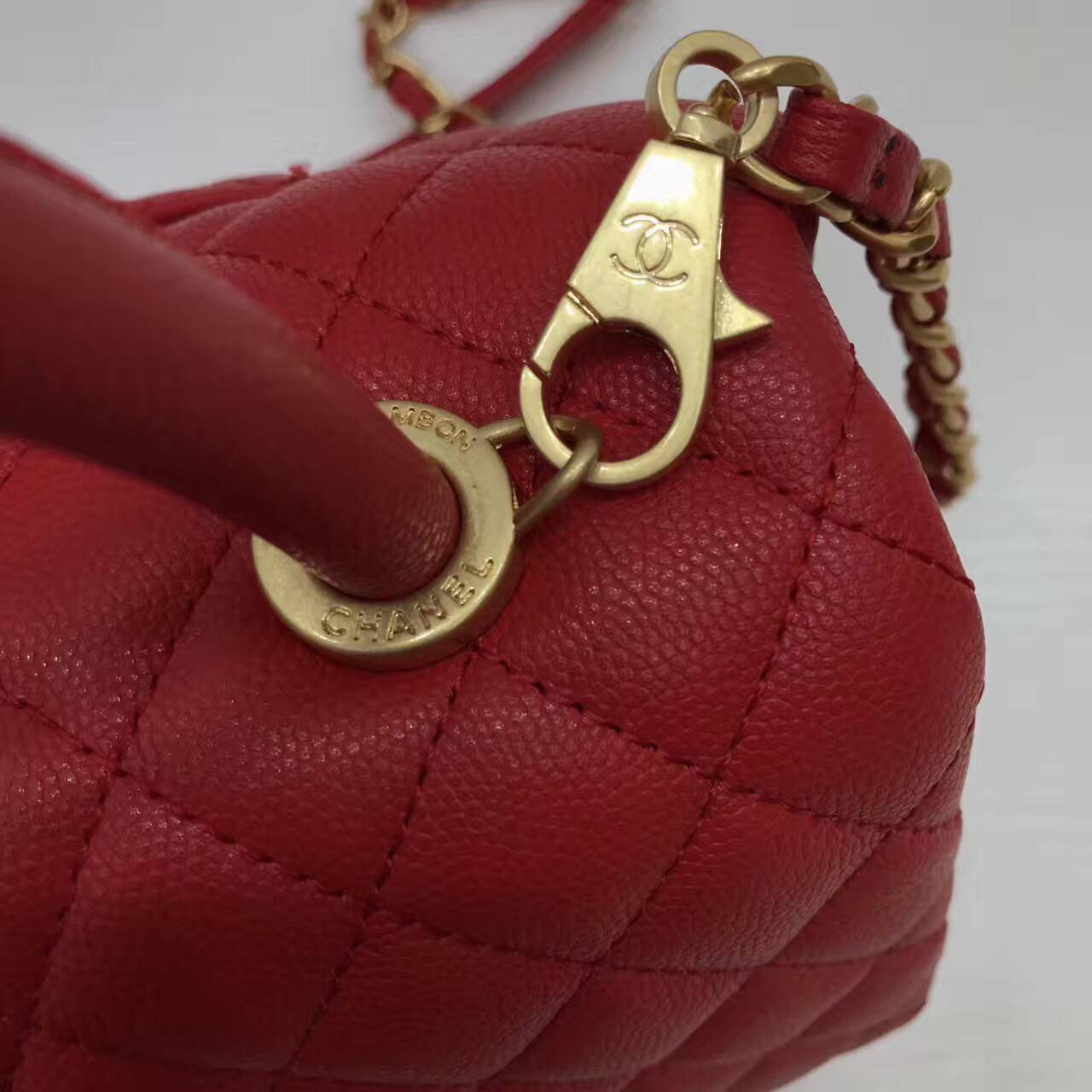 Chanel Original Leather Tote Bag 95478 Red