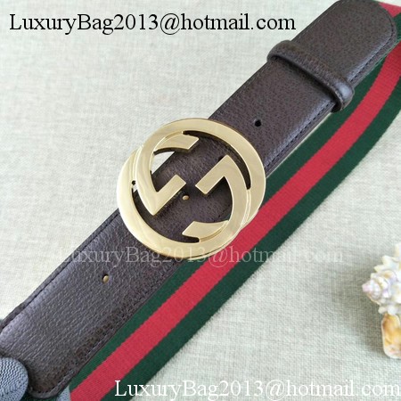 Gucci 40mm Leather Belt GG57560 Brown