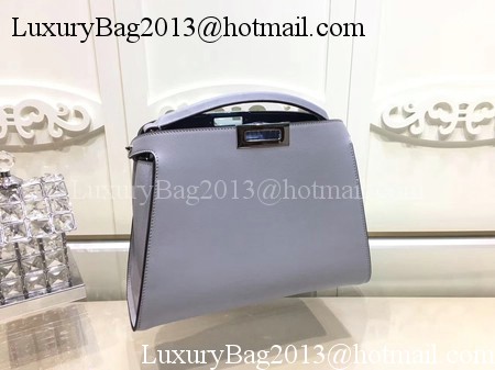 Fendi Peekaboo Bags Original Leather F3659 Grey