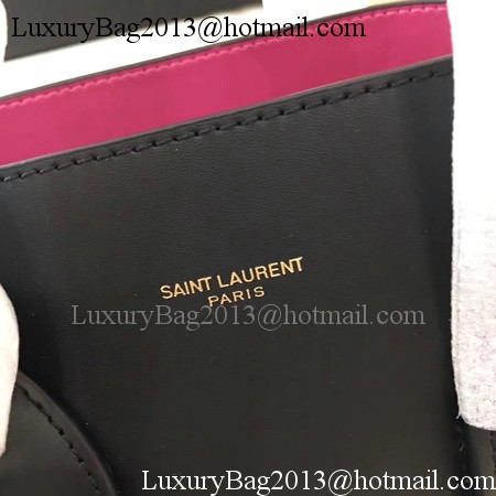 Yves Saint Laurent Classic Sac De Jour Bag Smooth Leather Y398709 Black&Rose