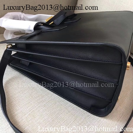 Yves Saint Laurent Classic Sac De Jour Bag Smooth Leather Y398709 Black