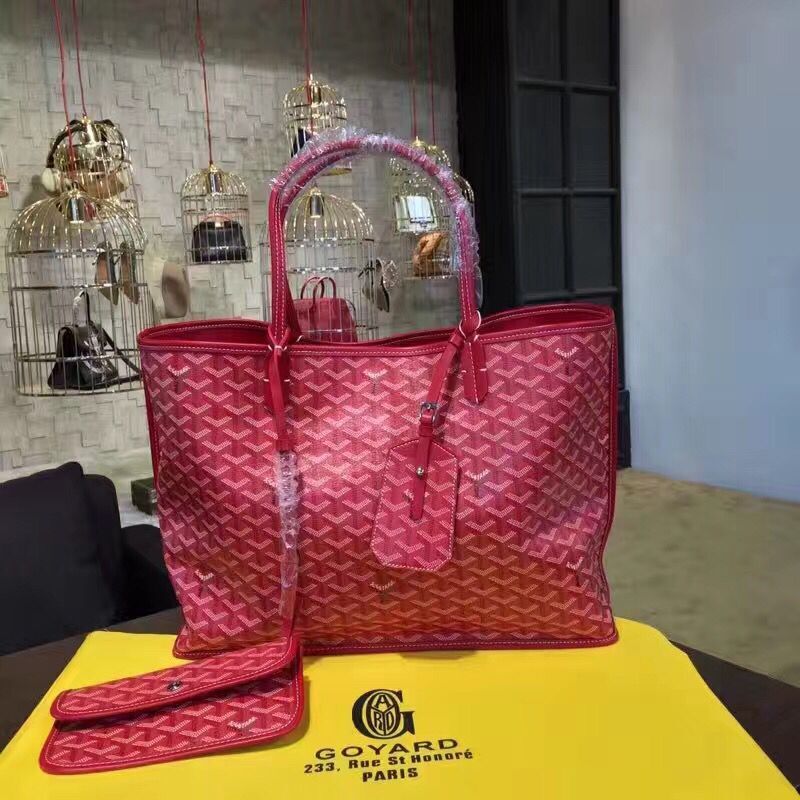 Goyard Y Doodling Calfskin Leather Tote Bag 7901 Pink