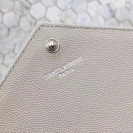 YSL WOC Classic Monogramme Flap Bag Cannage Pattern Y1003 Grey