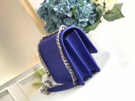 Yves Saint Laurent Leather Cross-body Shoulder Bag Y8004 Blue