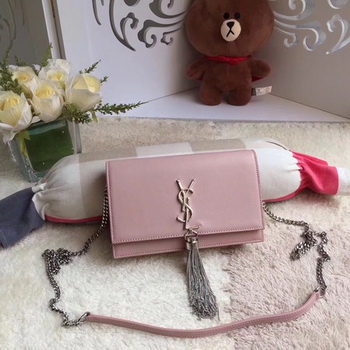 Yves Saint Laurent Leather Cross-body Shoulder Bag Y8011 Pink