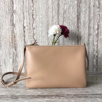 Celine Trio Crossbody Messenger Bag C55421 Apricot