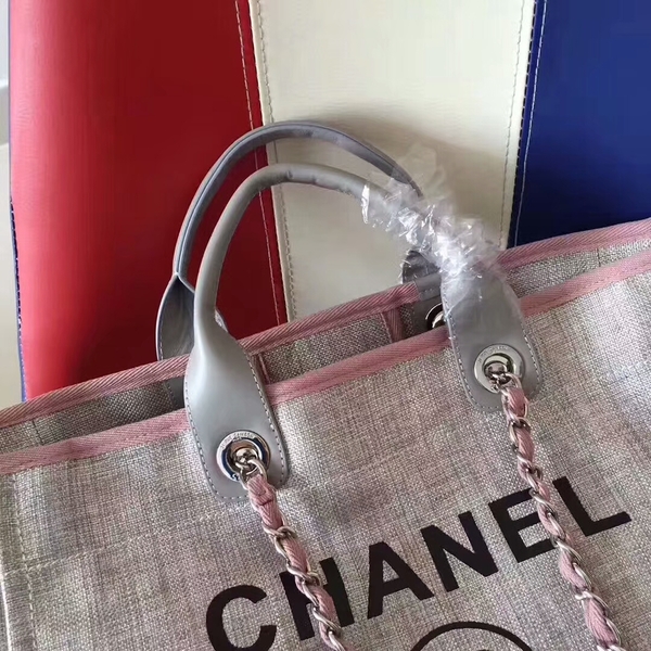 Chanel Deauville Tote Bag Original Canvas Leather A68047-4