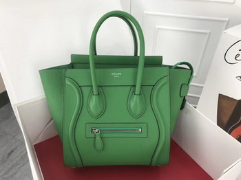 Celine Luggage Micro Tote Bag Original Leather CLY33081M Green