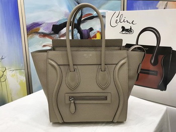 Celine Luggage Micro Tote Bag Original Leather CLY33081M Khaki