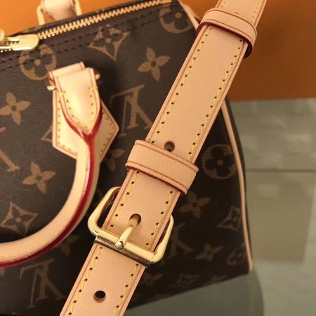 Louis Vuitton Monogram Canvas Speedy 25 with Shoulder Strap M40390