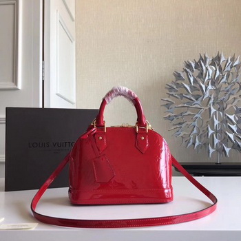 Louis Vuitton Monogram Vernis Alma BB M91606 Red