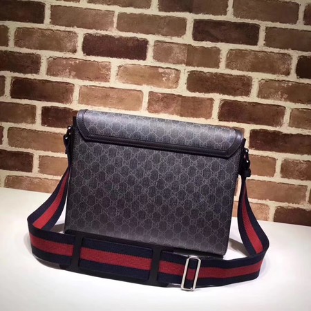 Gucci Original GG Canvas Messenger Bag 475432 Black