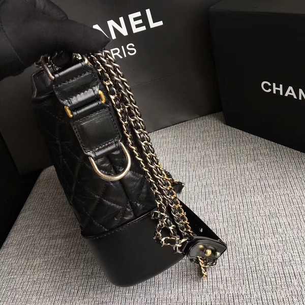 Chanel Gabrielle Shoulder Bag Original Calfskin Leather A93842 Black