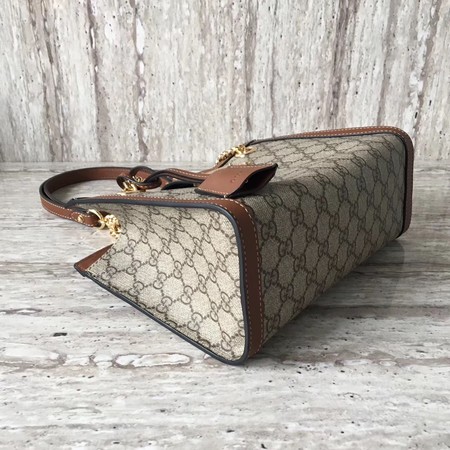 Gucci Padlock Small GG Shoulder Bag 498156 Brown