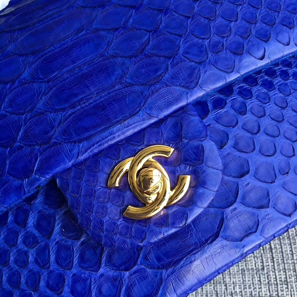 Chanel Original Python Leather Shoulder Bag CF1112W