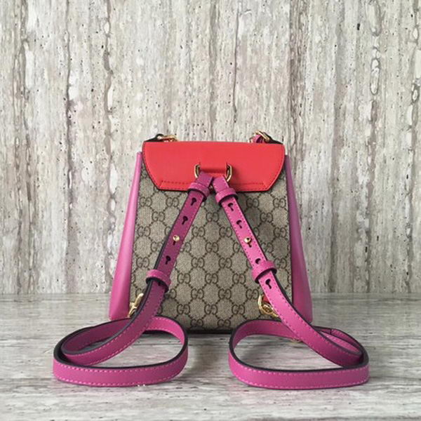 Gucci Padlock GG Supreme Backpack 498194 Red